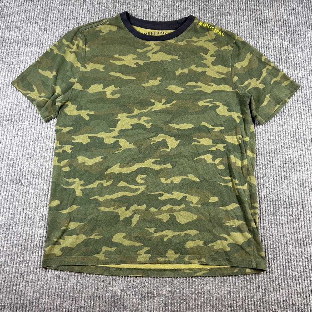 Municipal Shirt Men's‎ L Sport Utility Gear Mens Camo Green Camouflage